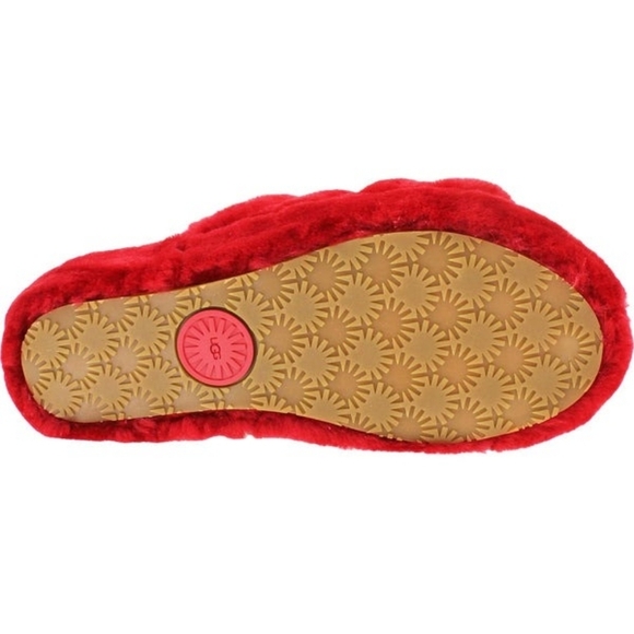 UGG Women’s Fluff Yeah Slide – Samba Red - Size 7 - NWOT - Picture 4 of 5